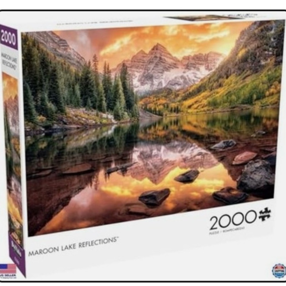 2000 Piece Maroon Lake Reflections Puzzle